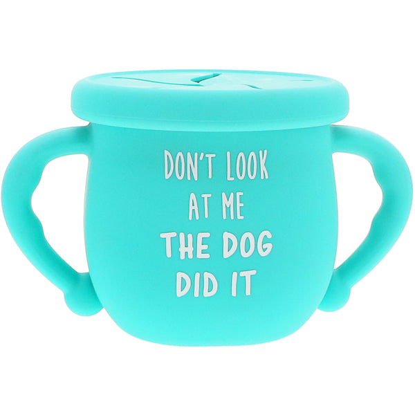 pavilion gift company The Dog 3.5" Silicone Snack Bowl with Lid