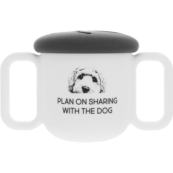 pavilion gift company The Dog Silicone Snack Bowl with Lid