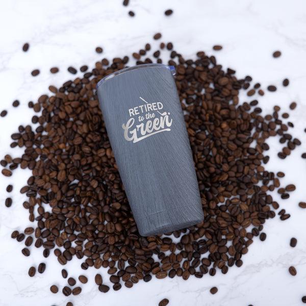 Pavilion Gift Company The Green 20 Oz Wood Finish Stainless Steel Travel Tumbler