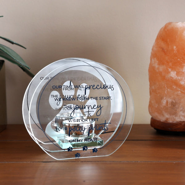 Pavilion Gift Company The Journey 6" Mirrored Glass Candle Holder