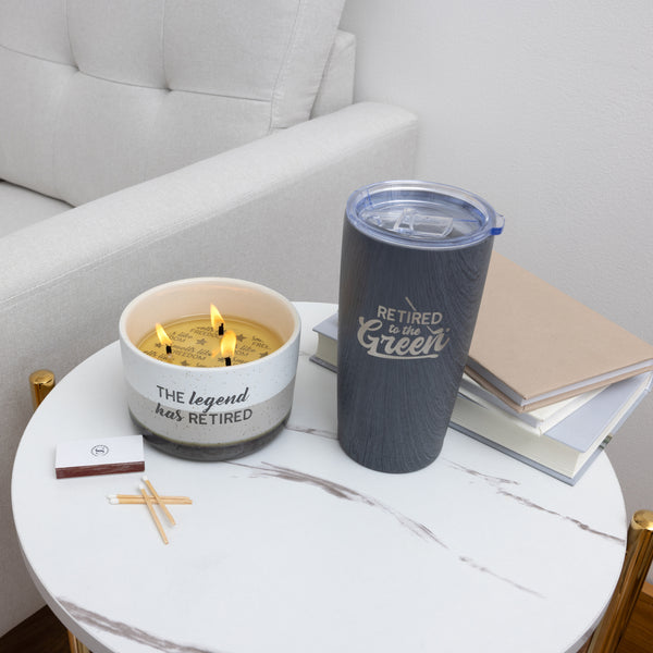 Pavilion Gift Company The Legend 12 Oz - 100% Soy Wax Reveal Triple Wick Candle Scent: Tranquility