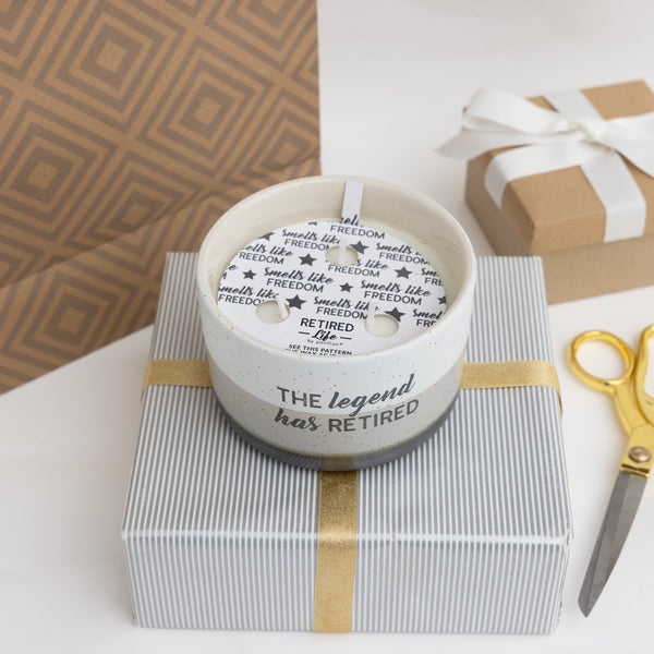 Pavilion Gift Company The Legend 12 Oz - 100% Soy Wax Reveal Triple Wick Candle Scent: Tranquility