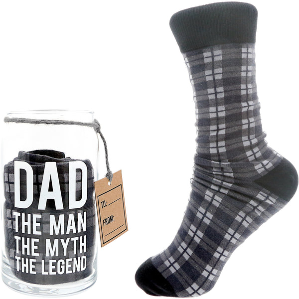 pavilion gift company The Legend 16 oz Beer Can Glass and Sock Set