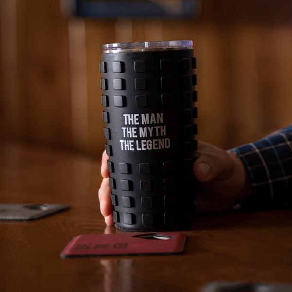 Pavilion Gift Company The Legend 20 Oz Travel Tumbler With 3D Silicone Wrap