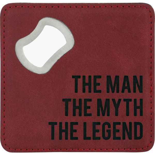 pavilion gift company The Legend 4" x 4" Bottle Opener Coaster