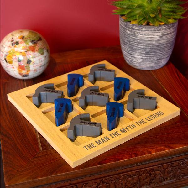 Pavilion Gift Company The Legend 9.75" MDF Tic-Tac-Toe Set
