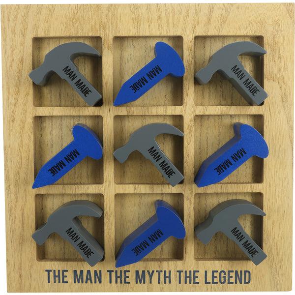 Pavilion Gift Company The Legend 9.75" MDF Tic-Tac-Toe Set