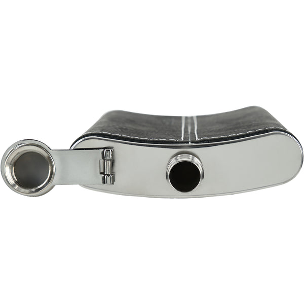 Pavilion Gift Company The Legend PU Leather & Stainless Steel 8 Oz Flask
