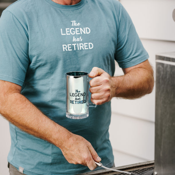 Pavilion Gift Company The Legend Small Steel Blue Unisex T-Shirt
