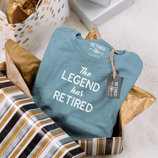 Pavilion Gift Company The Legend Small Steel Blue Unisex T-Shirt