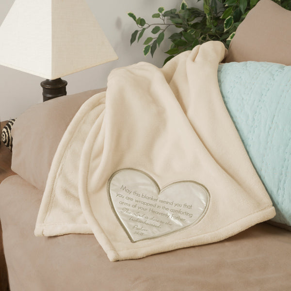 Pavilion Gift Company The Lord Is Close 50" X 60" Royal Plush Blanket
