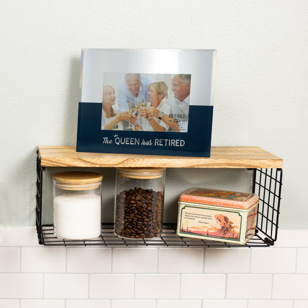 Pavilion Gift Company The Queen 9" X 7" Mirrored Glass Frame (Holds 6" X 4")