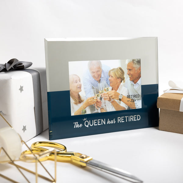 Pavilion Gift Company The Queen 9" X 7" Mirrored Glass Frame (Holds 6" X 4")