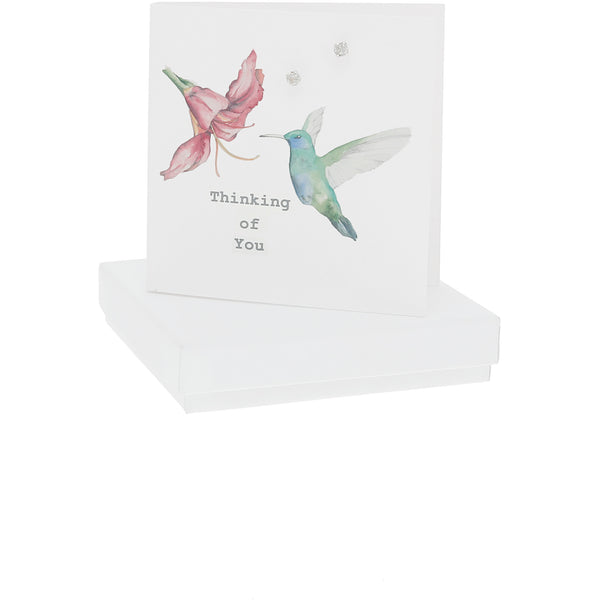 pavilion gift company Thinking of You 4mm Sterling Silver Cubic Zirconia Stud Earrings