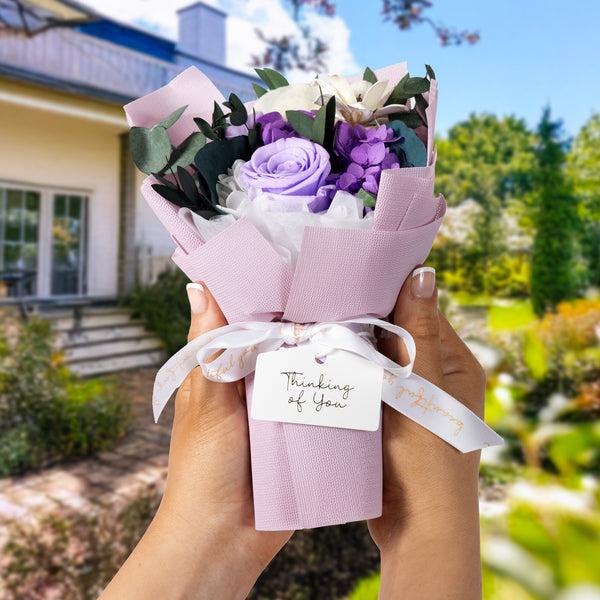 Pavilion Gift Company Thinking Of You Purple Preserved Floral Bouquet
