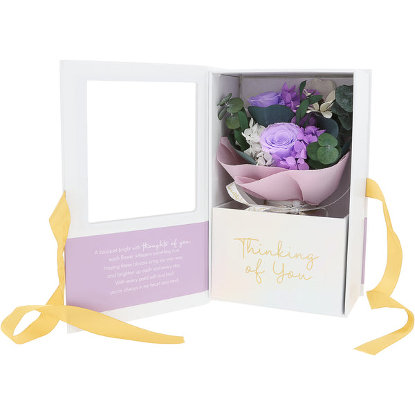 pavilion gift company Thinking Of You Purple Preserved Floral Bouquet
