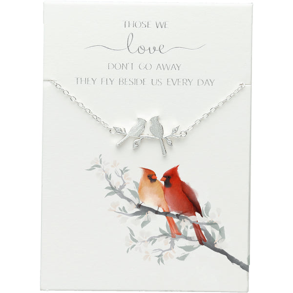 pavilion gift company Those We Love 16.5"-18.5" Silver Plated Necklace with Cubic Zirconia Stones