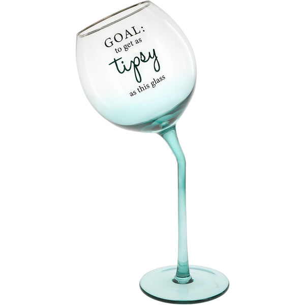 pavilion gift company Tipsy 11 oz Tipsy Stemmed Wine Glass