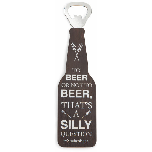pavilion gift company To Beer or Not 7" Bottle Opener Magnet