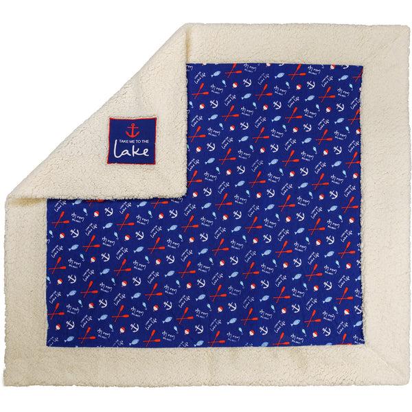 pavilion gift company To the Lake 45" x 50" Sherpa Blanket