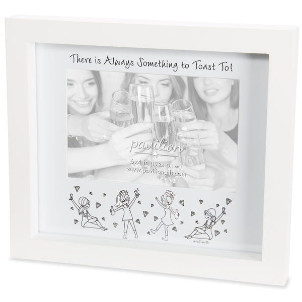 pavilion gift company Toast 9" x 8" Frame (Holds 6" x 4" Photo)