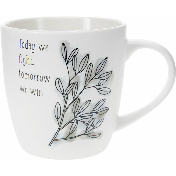 Pavilion Gift Company Today We Fight 17 Oz Cup With Coaster Lid