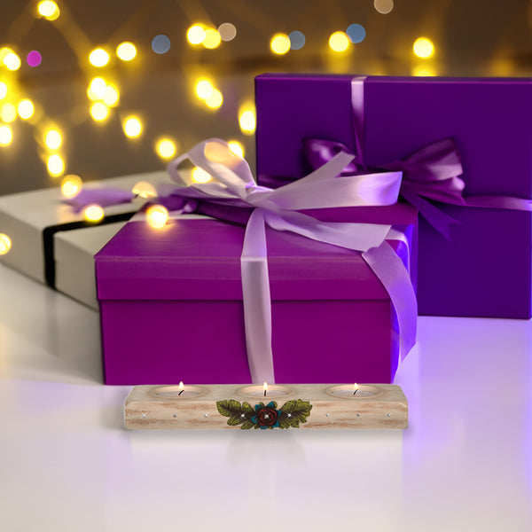 Pavilion Gift Company Tranquility Triple Candle Holder
