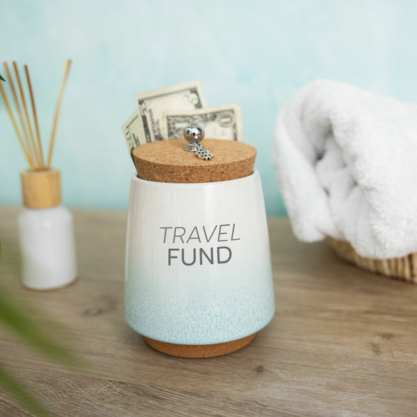 Pavilion Gift Company Travel 6.5" Ceramic Savings Bank