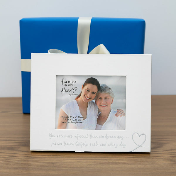 Pavilion Gift Company Travel Safely Visor Memorial Photo Frame (Holds 6" X 4" Photo)