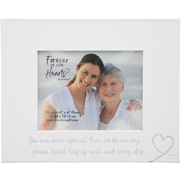 pavilion gift company Travel Safely Visor Memorial Photo Frame (Holds 6" x 4" Photo)