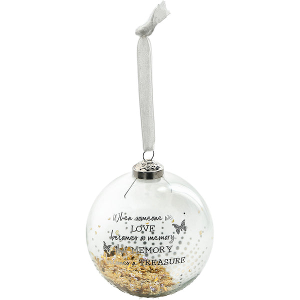 pavilion gift company Treasured Memory 4" Glass Ornament