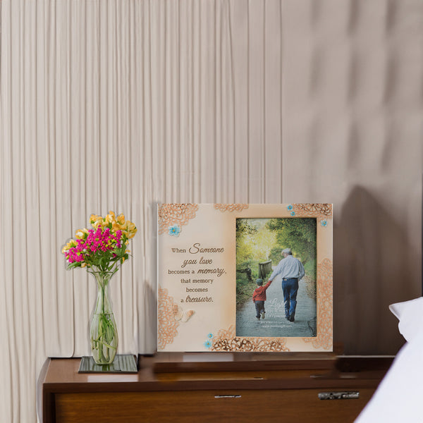 Pavilion Gift Company Treasured Memory 8" X 7" Frame (Holds 4" X 6" Photo)