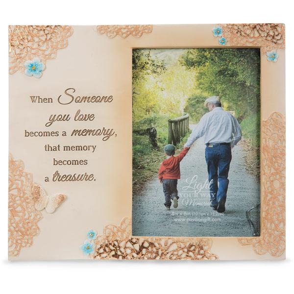 pavilion gift company Treasured Memory 8" x 7" Frame (Holds 4" x 6" Photo)