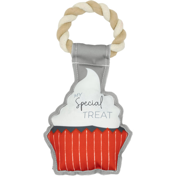 pavilion gift company Treat 10" Canvas Dog Toy on Rope