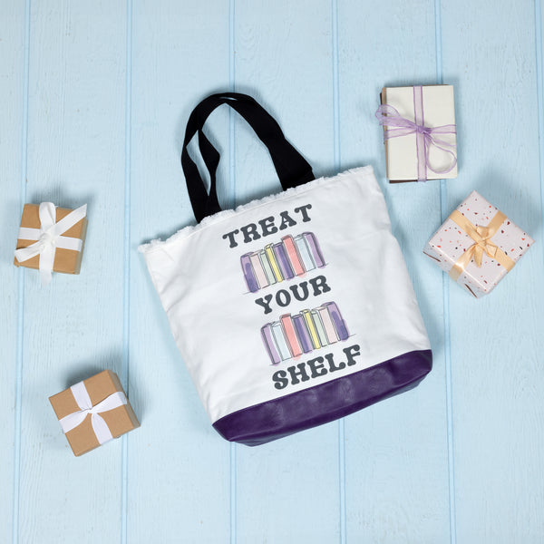 Pavilion Gift Company Treat Your Shelf Canvas Tote Bag