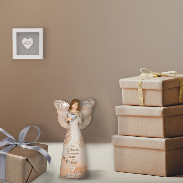 Pavilion Gift Company True Friends 6" Angel Holding Heart