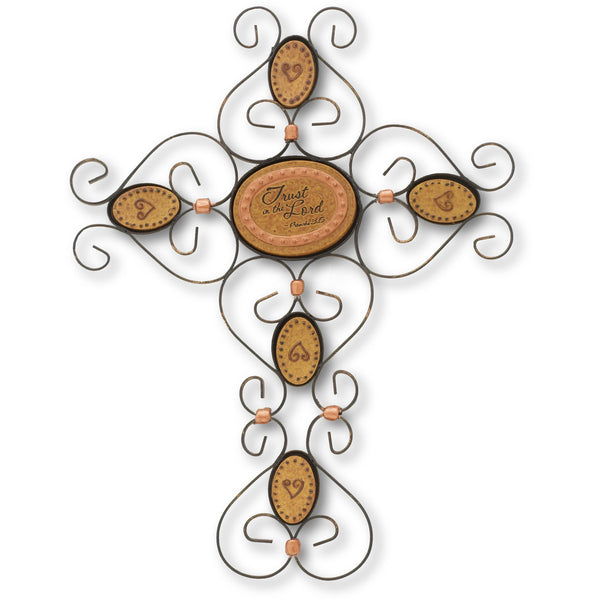 pavilion gift company Trust in the Lord 9" Wall Hanging Cross