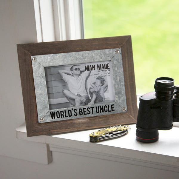 Pavilion Gift Company Uncle 9.5" X 7.5" Frame (Holds 4" X 6" Photo)