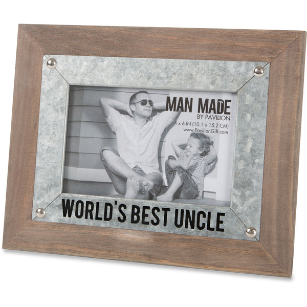 pavilion gift company Uncle 9.5" x 7.5" Frame (Holds 4" x 6" Photo)
