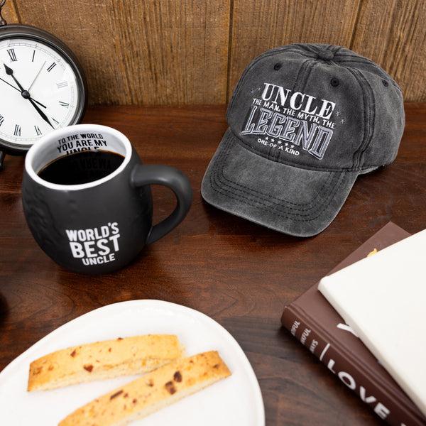 Pavilion Gift Company Uncle Black Washed Cotton Twill Hat