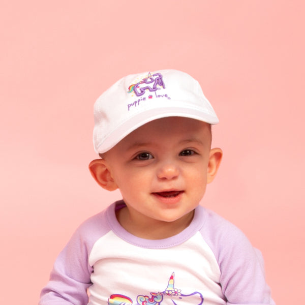 Pavilion Gift Company Unicorn 18"-19" Adjustable Baby Hat 0-12 Months