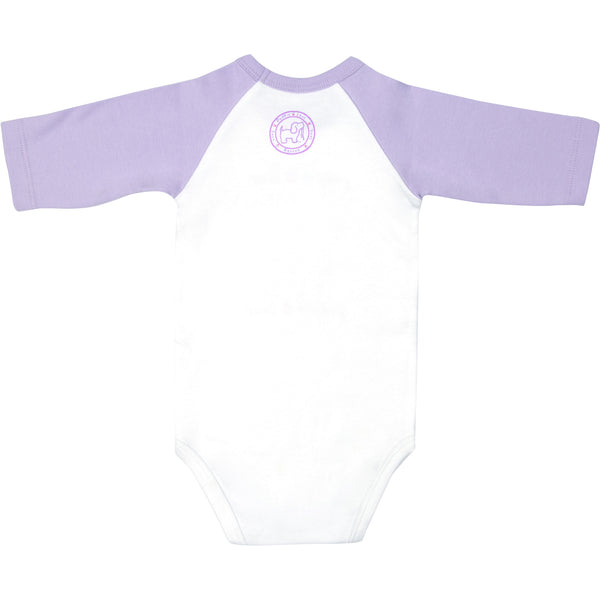 Pavilion Gift Company Unicorn 6-12 Months 3/4 Length Purple Sleeve Onesie