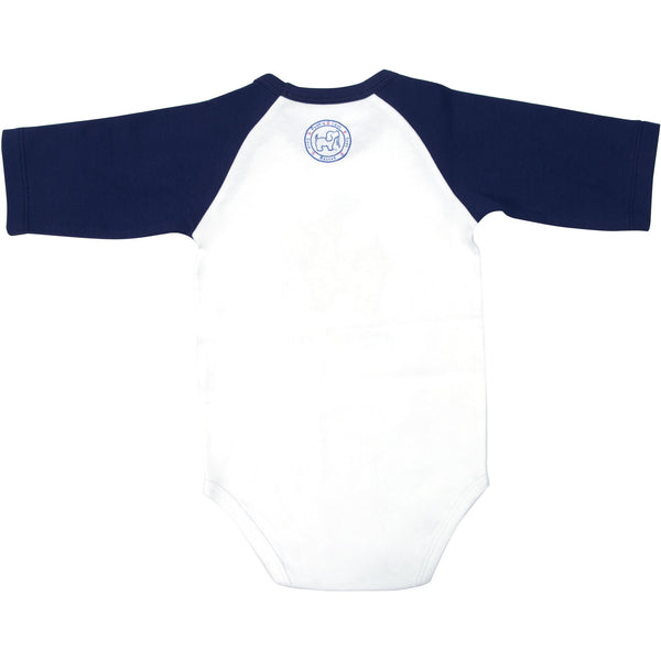 Pavilion Gift Company USA 6-12 Months 3/4 Length Navy Sleeve Onesie