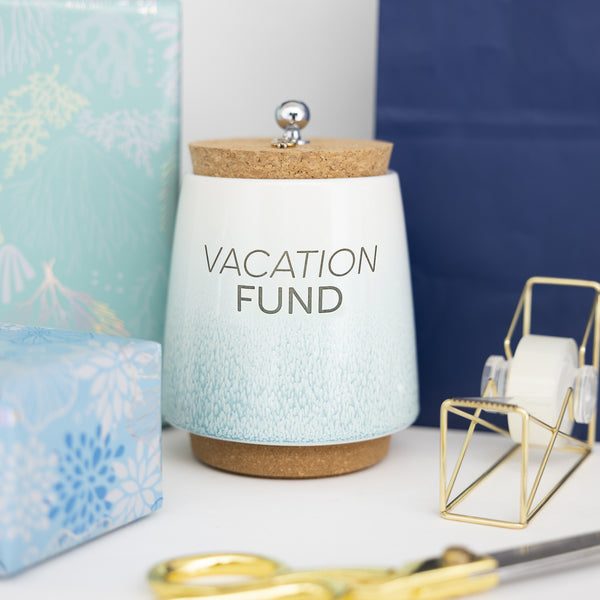 Pavilion Gift Company Vacation 6.5" Ceramic Savings Bank