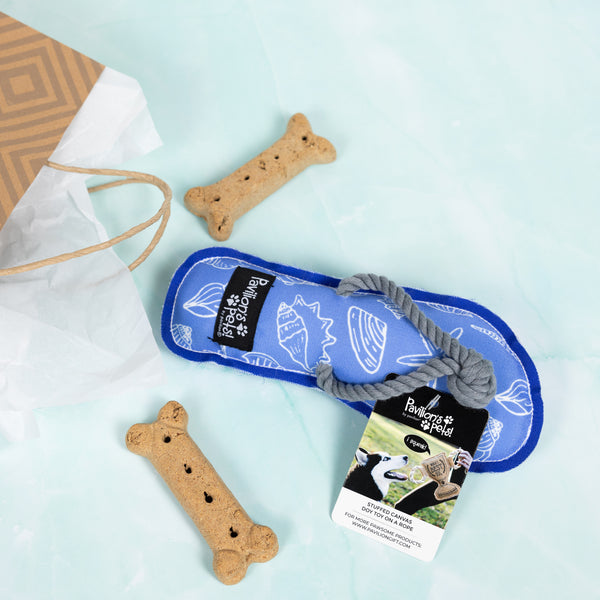 Pavilion Gift Company Vitamin Sea 9" Canvas Dog Toy With Rope