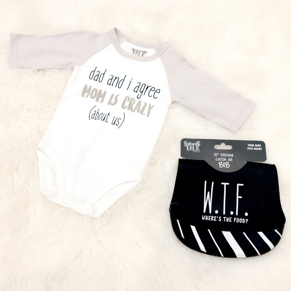 Pavilion Gift Company W.T.F. 12" Silicone Catch All Bib