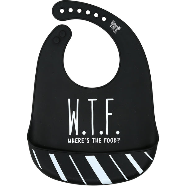 pavilion gift company W.T.F. 12" Silicone Catch All Bib