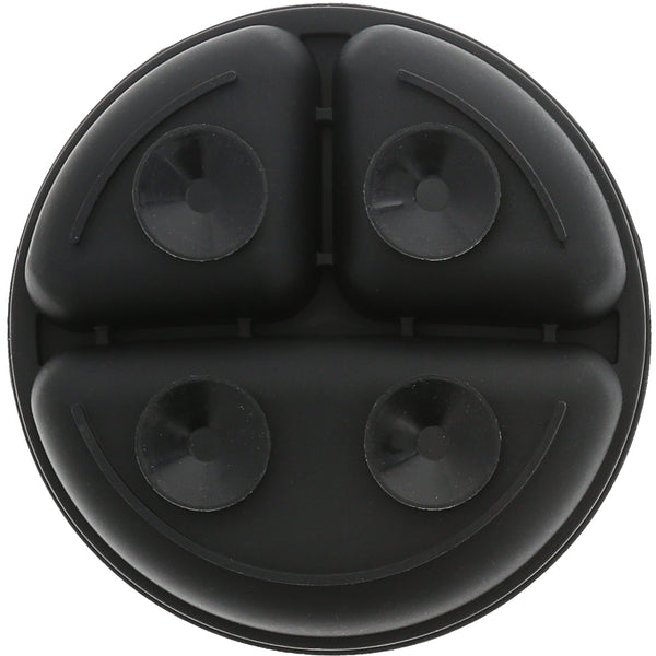 Pavilion Gift Company W.T.F. 7.75" Divided Silicone Suction Plate