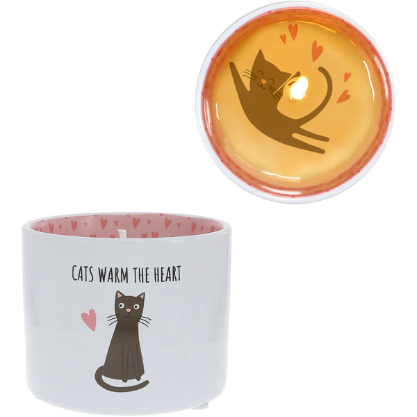 pavilion gift company Warm The Heart 8 oz 100% Soy Wax Reveal Single Wick Candle Scent: Tranquility