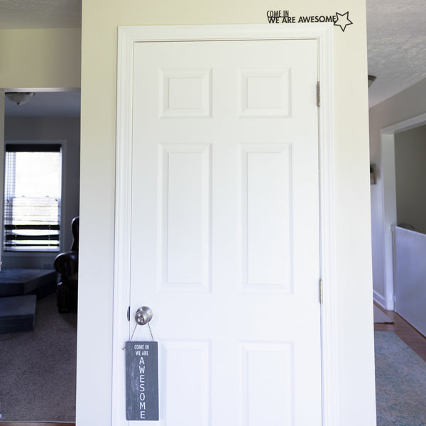 Pavilion Gift Company We Are Awesome Metal Door Topper